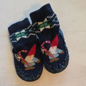 Children's Gnome Slipper‎ Socks - Navy